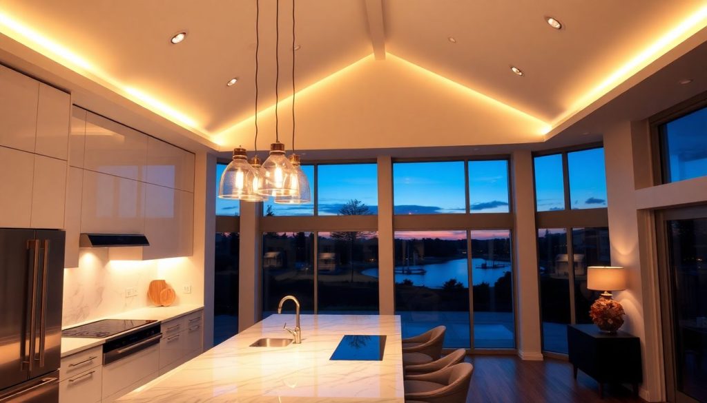 luxury kitchen lighting