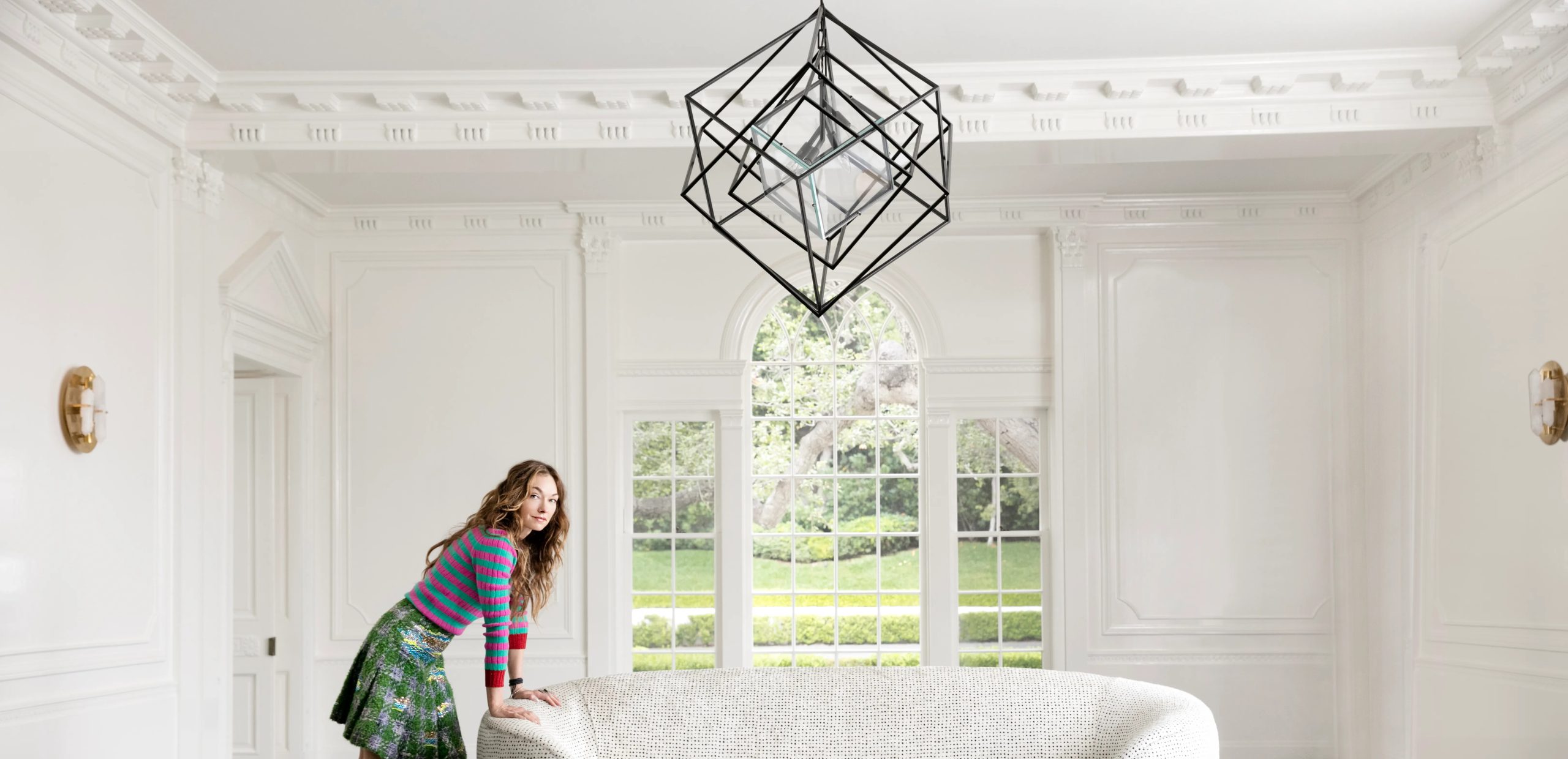 chandelier installation